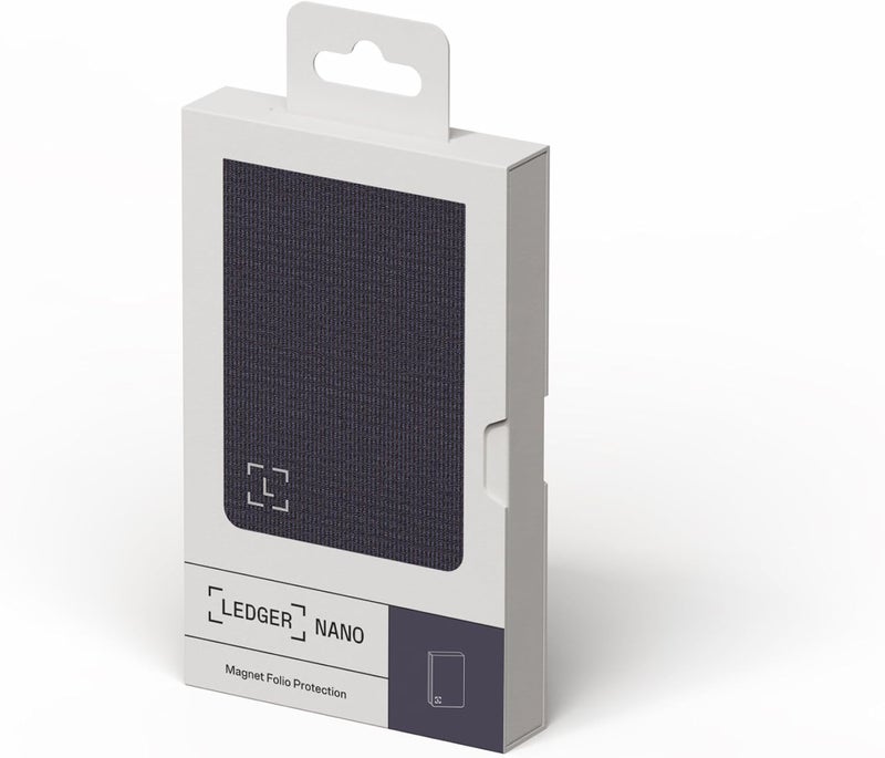 Ledger فوليو مغناطيسي Nano Gen5 لمحفظة العملات الرقمية مع شاشة تعمل باللمس (لون الباذنجان الحفلي) - Image 2